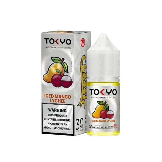 سالت نیکوتین توکیو طعم انبه لایچی یخی ۳۰ میل - Tokyo SaltNic Iced Mango Lychee