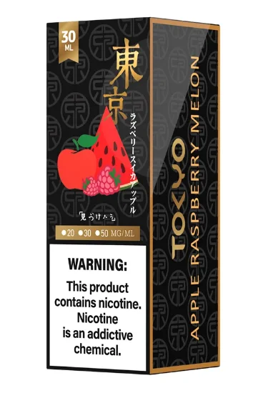 سالت نیکوتین توکیو سری گلدن طعم سیب تمشک ملون ۳۰ میلی‌لیتر اصل Tokyo Golden Apple Raspberry Melon