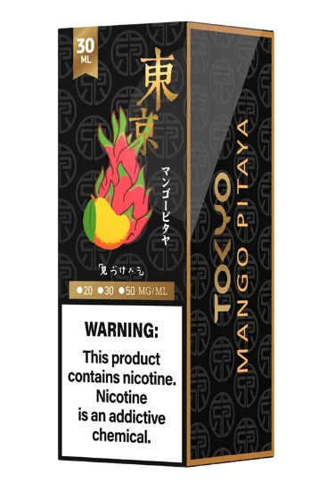 سالت نیکوتین توکیو سری گلدن طعم انبه دراگون فروت ۳۰ میلی‌لیتر اصل Tokyo Golden Mango Pitaya