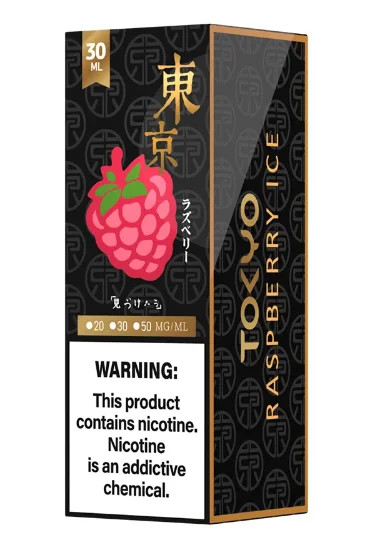 سالت نیکوتین توکیو سری گلدن طعم تمشک یخ ۳۰ میلی‌لیتر اصل Tokyo Golden Raspberry Ice