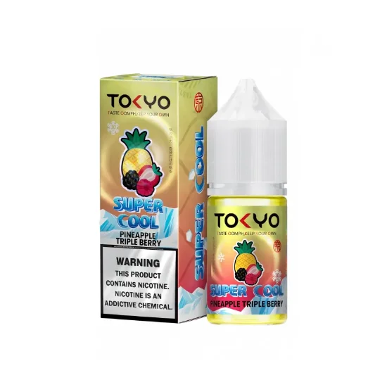 سالت نیکوتین توکیو سوپر کول آناناس میکس توت Tokyo Pineapple Triple Berry Super Cool