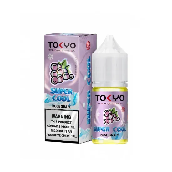 سالت نیکوتین توکیو سوپر کول انگور رز Tokyo Rose Grape Super Cool