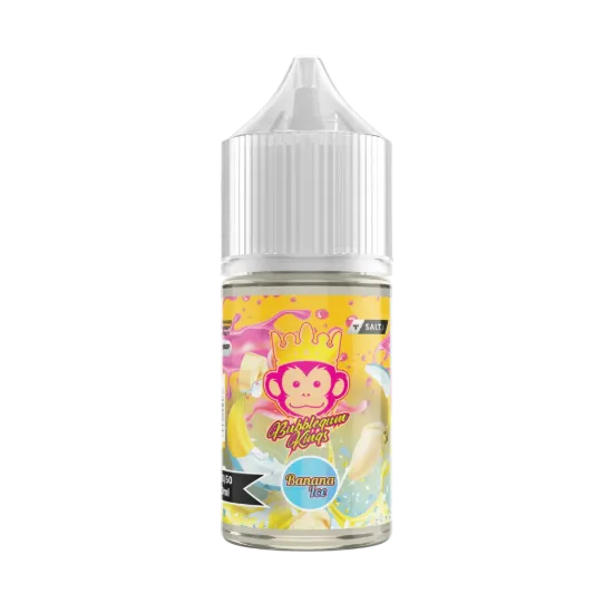 تصویر  سالت نیکوتین دکتر ویپز آدامس موز یخ (Dr.Vapes Dr Vapes Bubblegum Kings Banana Ice)