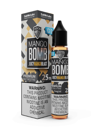 تصویر  سالت نیکوتین ویگاد آیس منگو بمب (VGOD SaltNic Iced Mango Bomb)