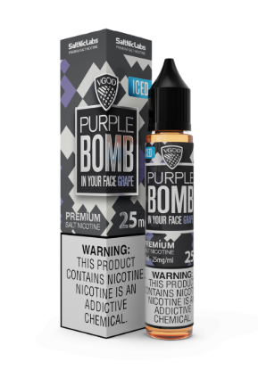 تصویر  سالت نیکوتین ویگاد پرپل بمب (VGOD SaltNic Purple Bomb)