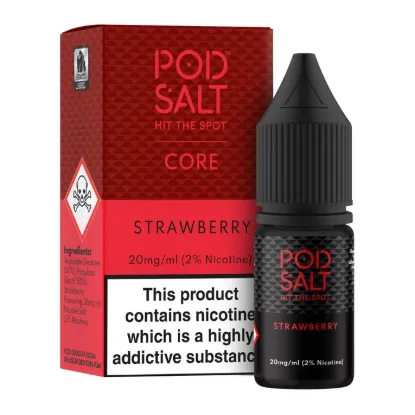 تصویر  سالت نیکوتین پاد سالت ۱۰ میل توت فرنگی (PodSalt Pod Strawberry 10ml)