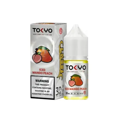 تصویر  سالت نیکوتین توکیو ۳۰ میل آیسد منگو پیچ انبه هلو یخ (Tokyo SaltNic 30ML ICED MANGO PEACH)