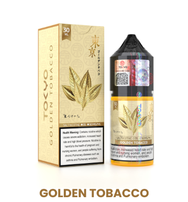 تصویر  سالت نیکوتین توکیو تنباکو طلایی ۳۰ میل (Tokyo 30ML SALTNICOTIN GOLDEN TOBACCO)