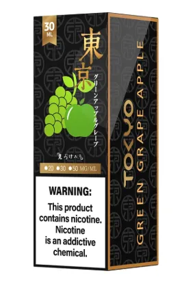 تصویر  سالت نیکوتین توکیو گلدن انگور سبز سیب ۳۰ میل (Tokyo Golden 30ml GREEN GRAPE APPLE)