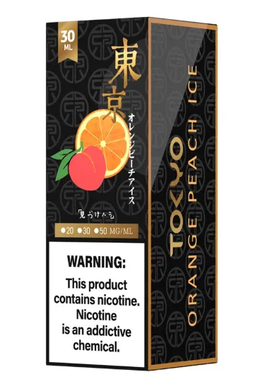 تصویر  سالت نیکوتین توکیو گلدن پرتقال هلو یخ ۳۰ میل (Tokyo Golden 30ml ORANGE PEACH ICE)