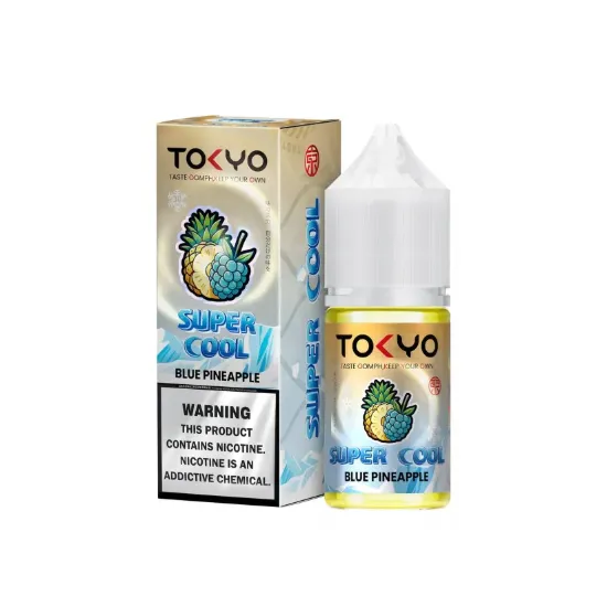 تصویر  سالت نیکوتین توکیو سوپر کول آناناس بلوبری یخ ۳۰ میل (Tokyo SaltNic 30 ML Super Cool BLUE PINEAPPLE)