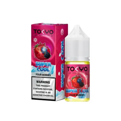 تصویر  سالت نیکوتین توکیو سوپر کول چهار توت یخ ۳۰ میل (Tokyo SaltNic 30 ML Super Cool FOUR BERRIES)
