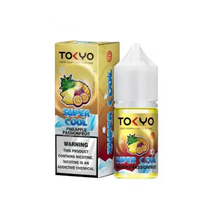 تصویر  سالت نیکوتین توکیو سوپر کول آناناس پشن فروت ۳۰ میل (Tokyo SaltNic 30ml Super Cool PINEAPPLE PASSIONFRUIT)