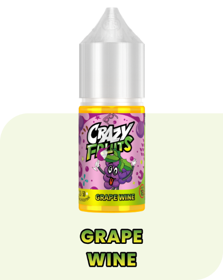 تصویر  سالت نیکوتین توکیو کریزی فروت گریپ واین (Tokyo Crazy Fruit Grape Wine SaltNic)