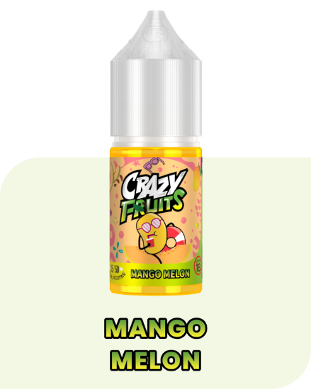تصویر  سالت نیکوتین توکیو کریزی فروت منگو ملون (Tokyo Crazy Fruit Mango Melon SaltNic)